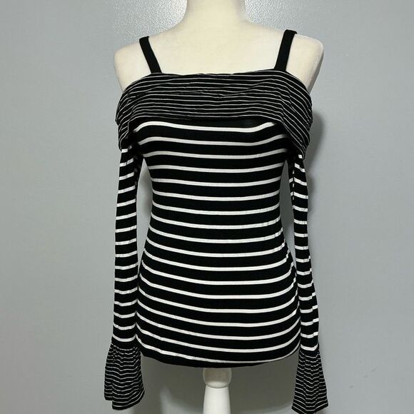 White House Black Market Striped Top adjustable straps size XS - Picture 1 of 7